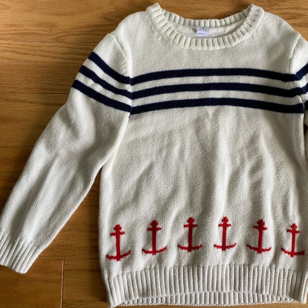 Janie and Jack sailor anchor sweater